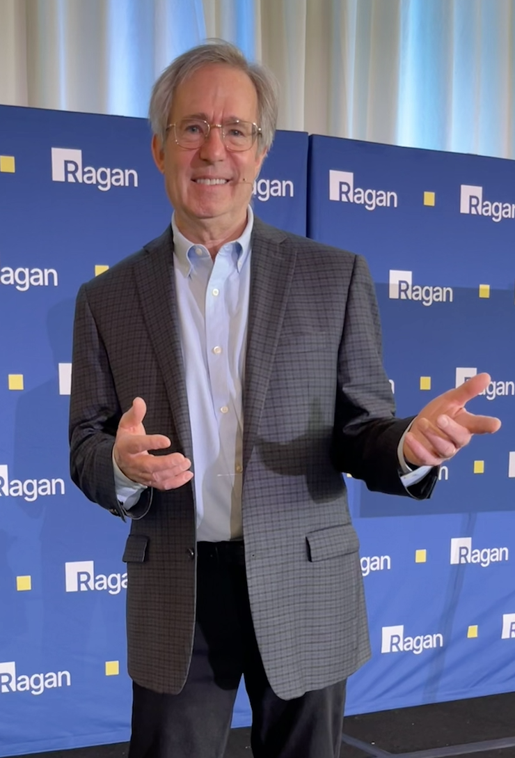 Martin delivering a talk